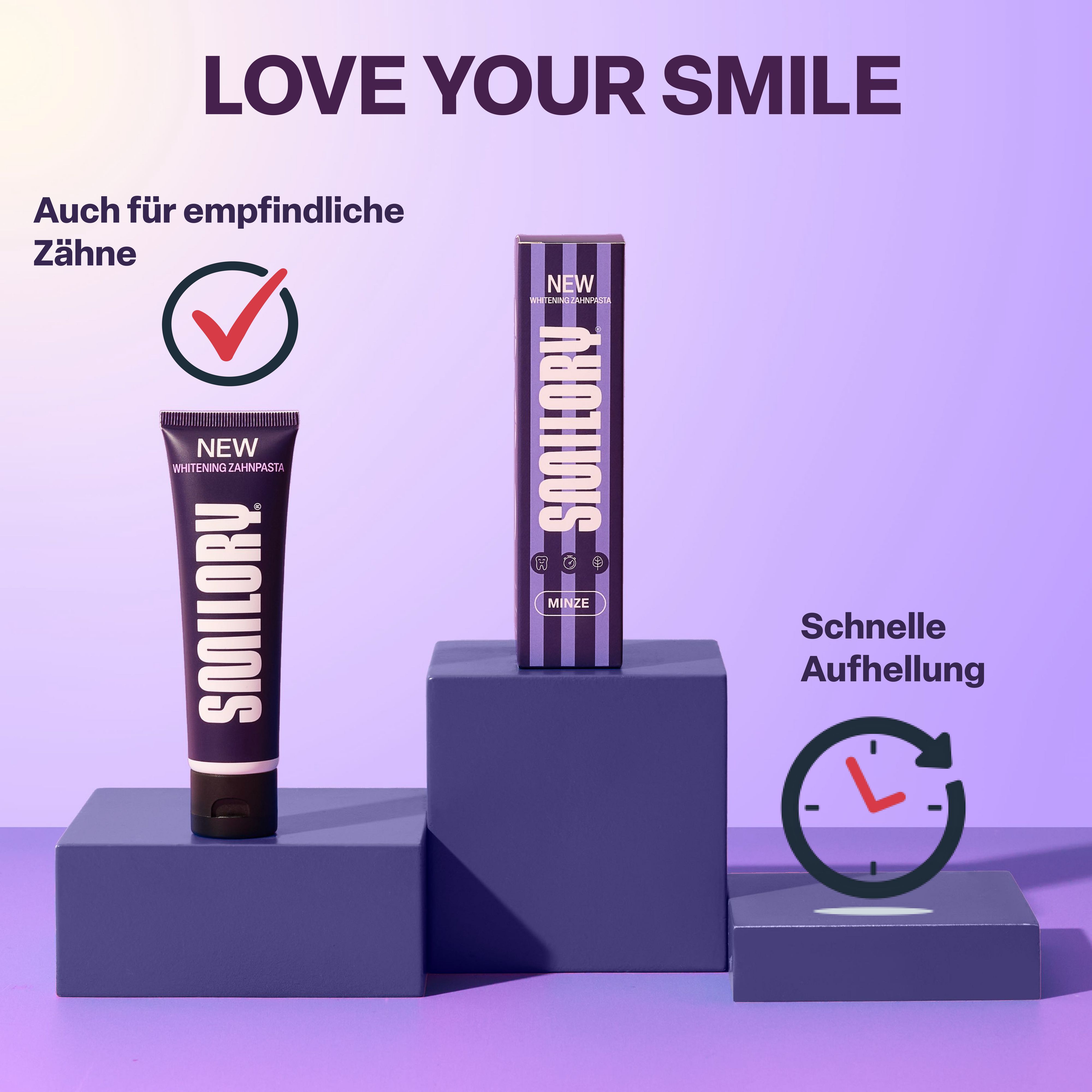 Smilory® Lila Whitining Zahnpaste