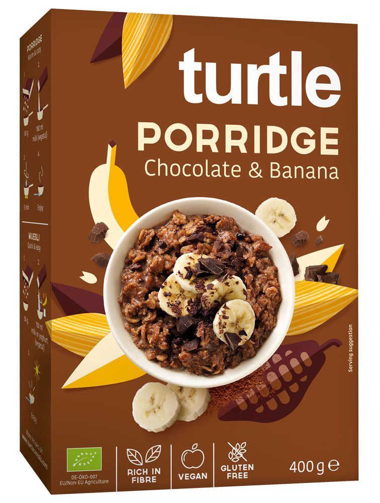 turtle Porridge Chocolate & Banana