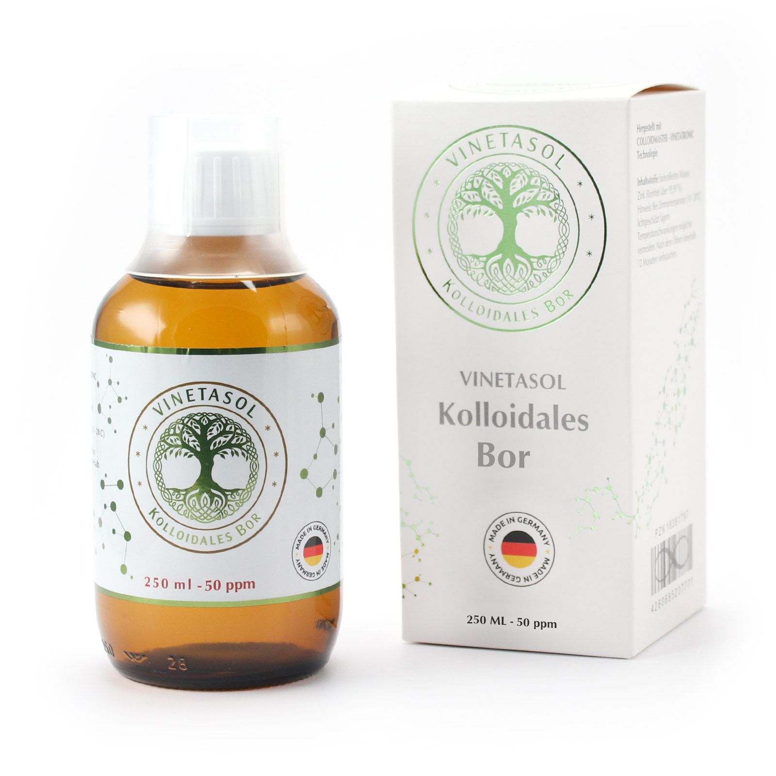 Vinetasol kolloidales Bor 50 ppm 250 ml Flüssigkeit
