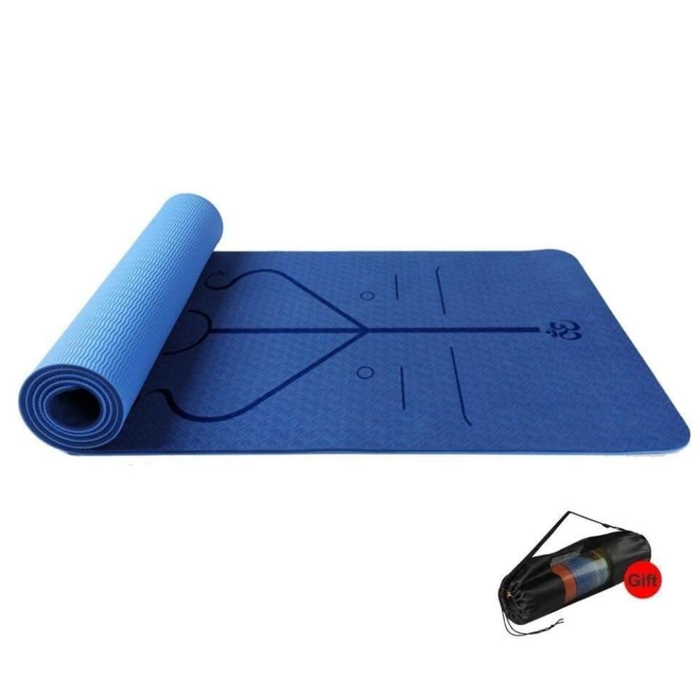 Sport-Knight® Yoga Matte mit Tasche Blau