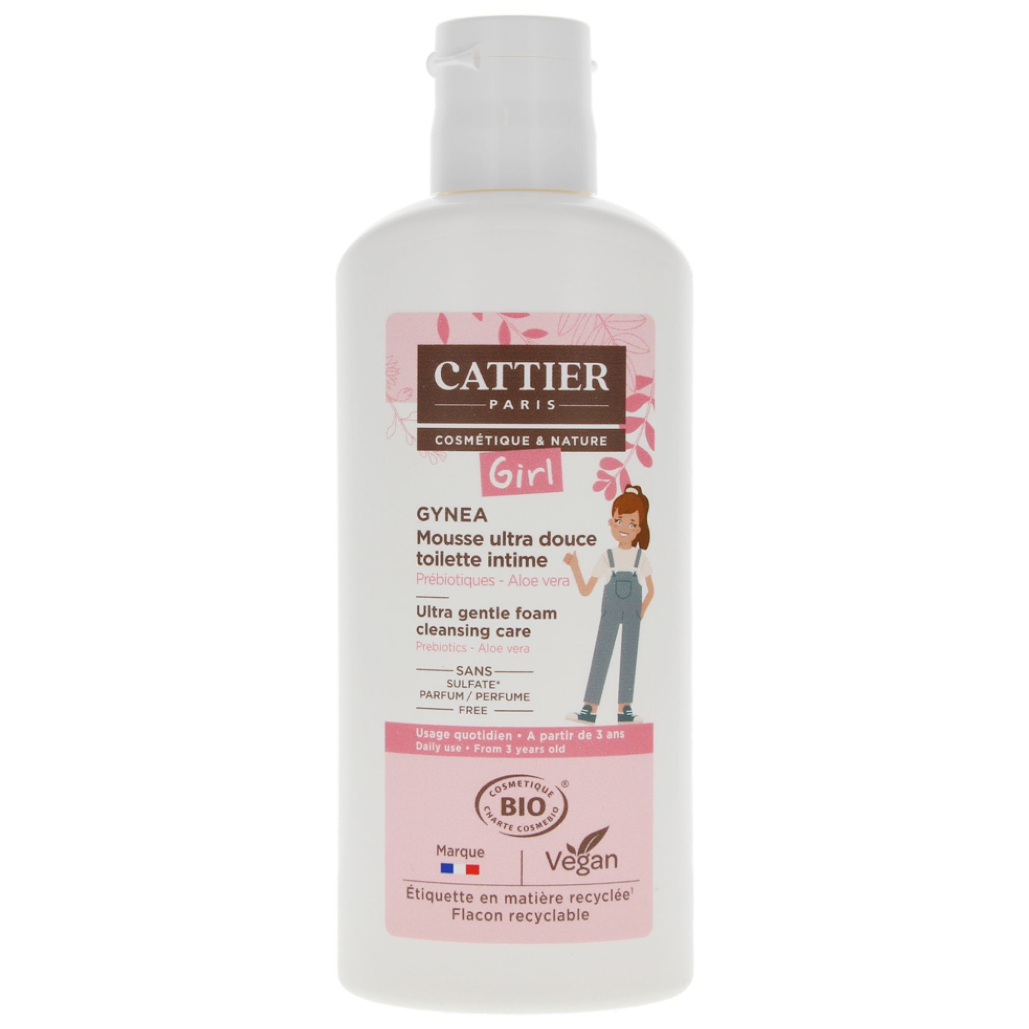 Cattier Gynea Girl Ultra Milder Schaum Bio Intimtoilette 16,3x6x4,5 cm