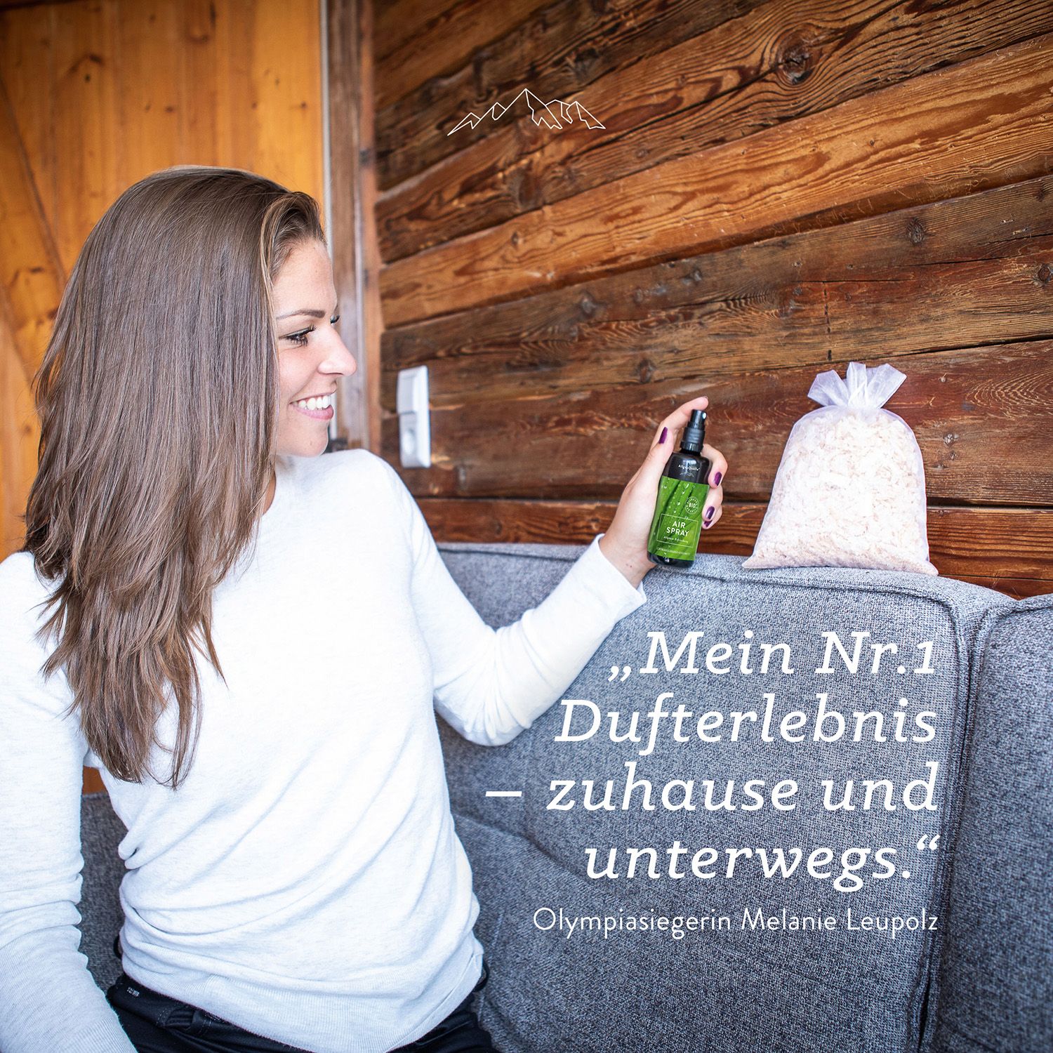 Allgäuquelle Bio Raumspray Raumduft Airspray Erfrischung Lemongrass, Orange