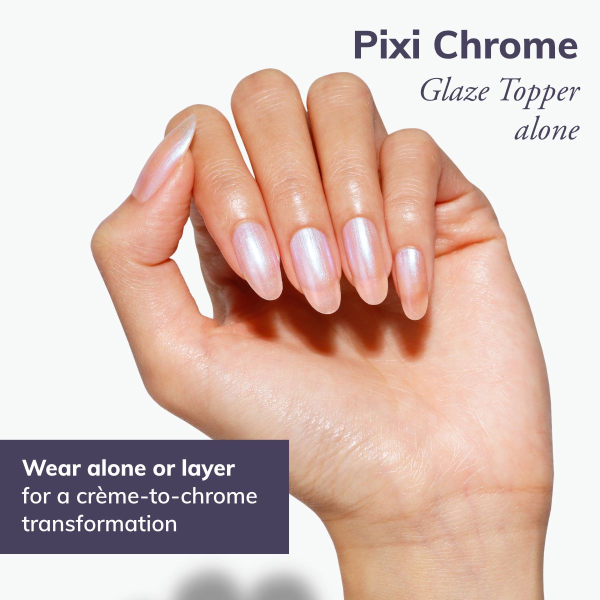 LONDONTOWN lakur Pixi Chrome Glaze Topper Nagellack