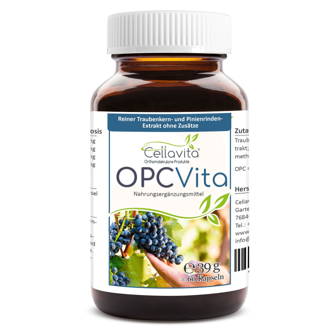 Cellavita - OPC Vita | Traubenkern- und Pinienrinden-Extrakt Kapseln 60 St