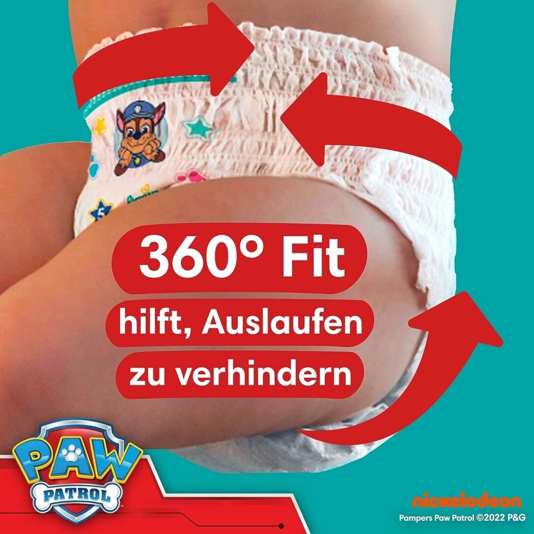 Pampers Baby-Dry Pants Paw Patrol Limited Edition Größe 4, 180 Windeln, 9kg - 15kg