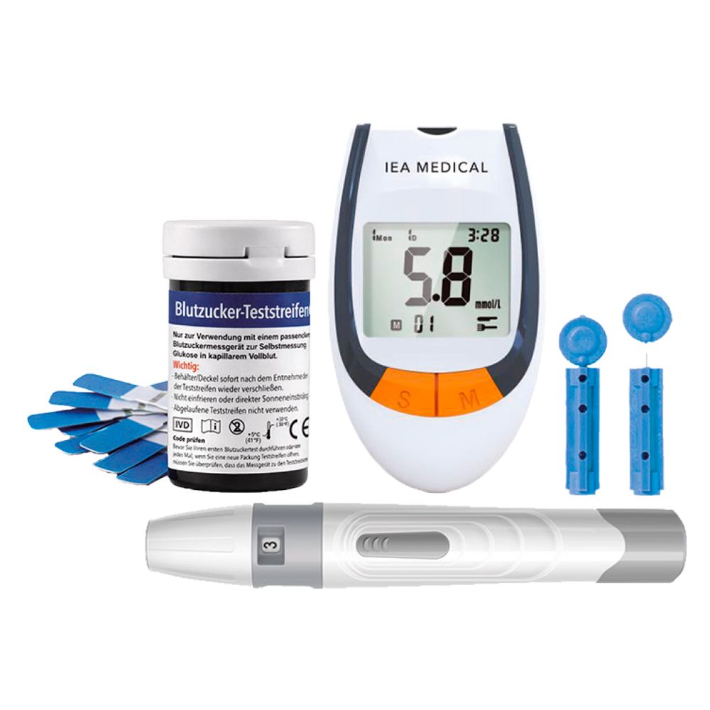 IEA Medical Blutzuckermessgerät Set 1 St Lanzetten