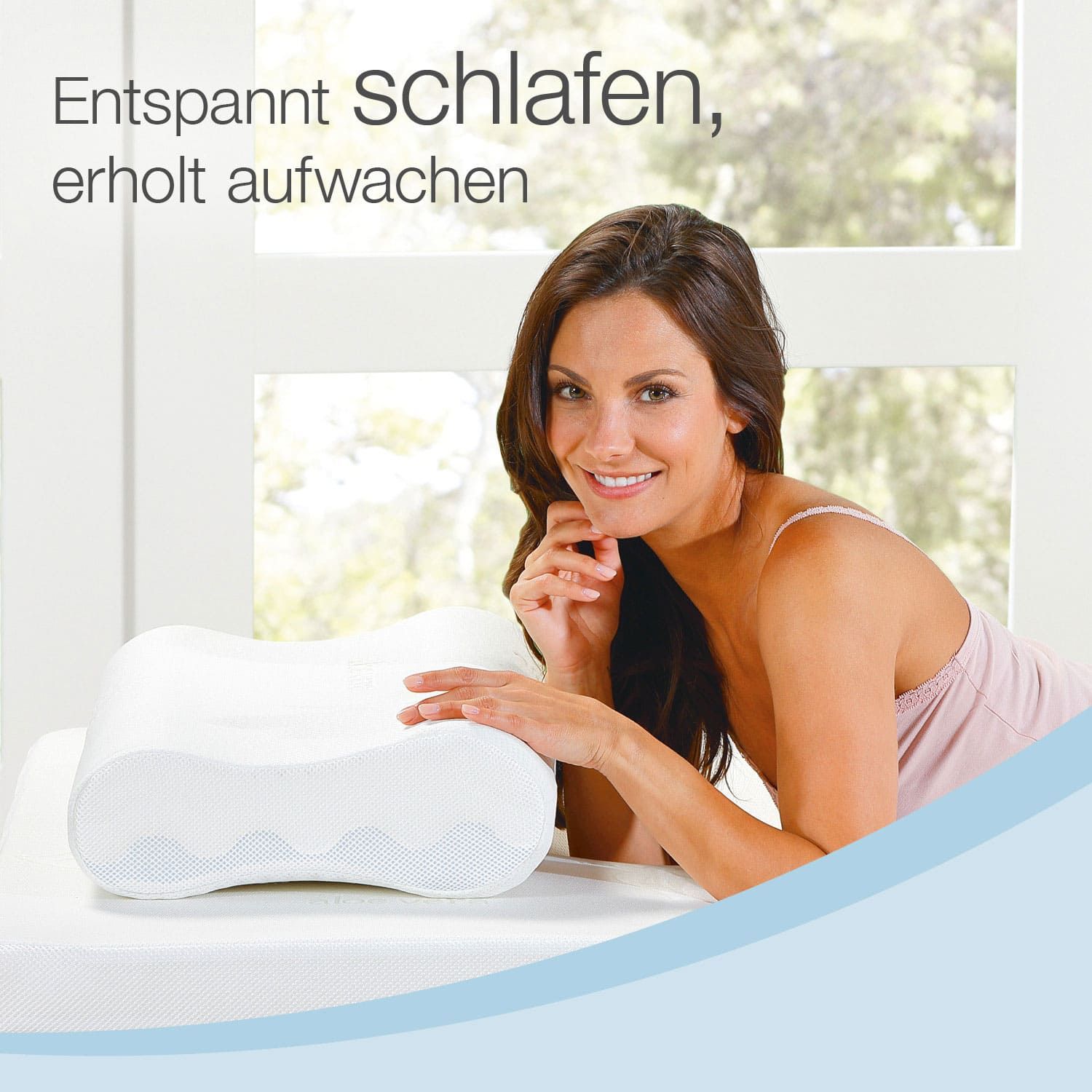 ELONEO Nackenstützkissen individueller Härtegrad, 4-fache Höhenanpassung, 3D-Abstandsgewebe