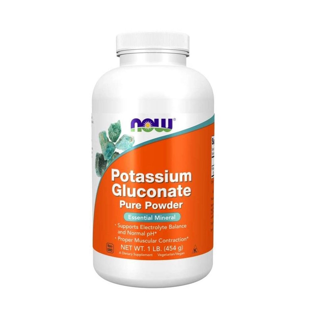NOW Foods Reines Kaliumgluconat, Pulver 454 g