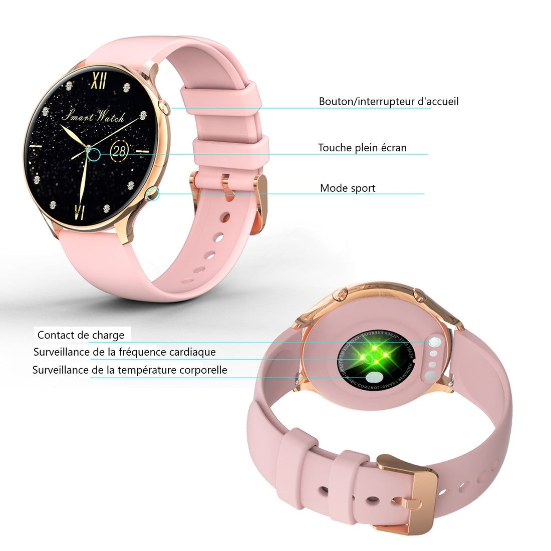 Platyne Multifunktionale Smartwatch