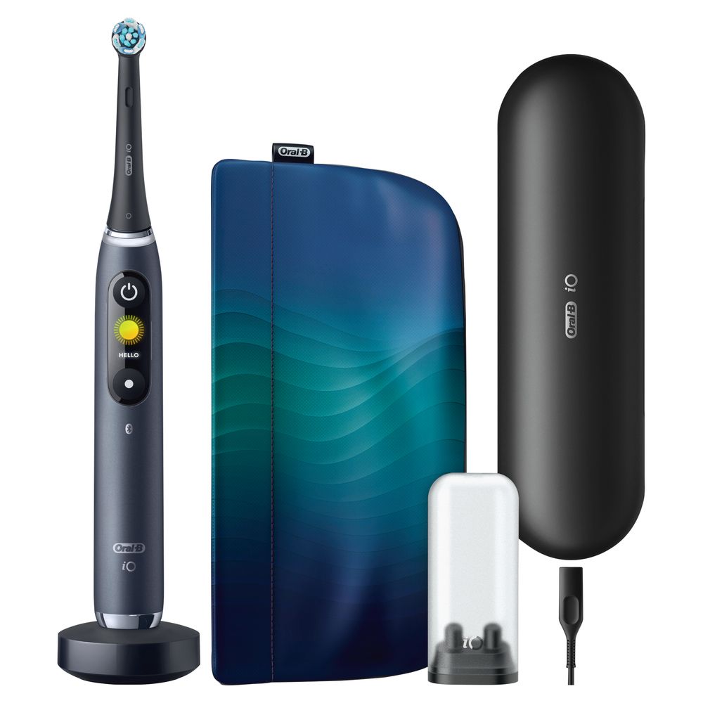 Oral-B - Elektrische Zahnbürste "iO Series 9 + Design Tasche - Black Onyx" in Schwarz