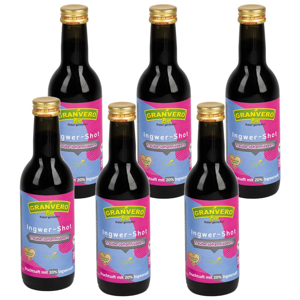 GRANVERO® Bio Ingwer Shot Traube-Johannisbeere