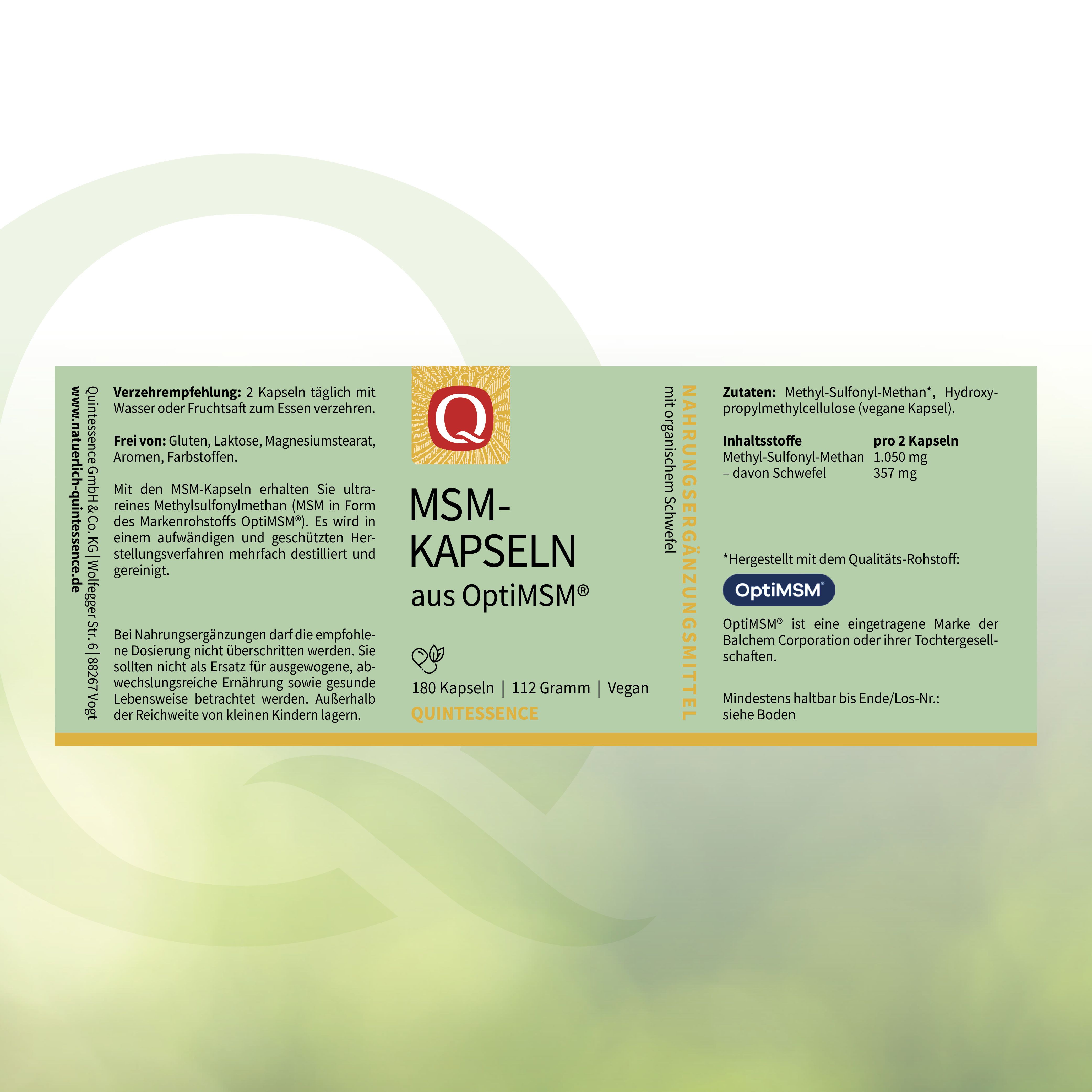 Weiße Schachtel mit Produktinformationen, Inhaltsstoffen und Logo.