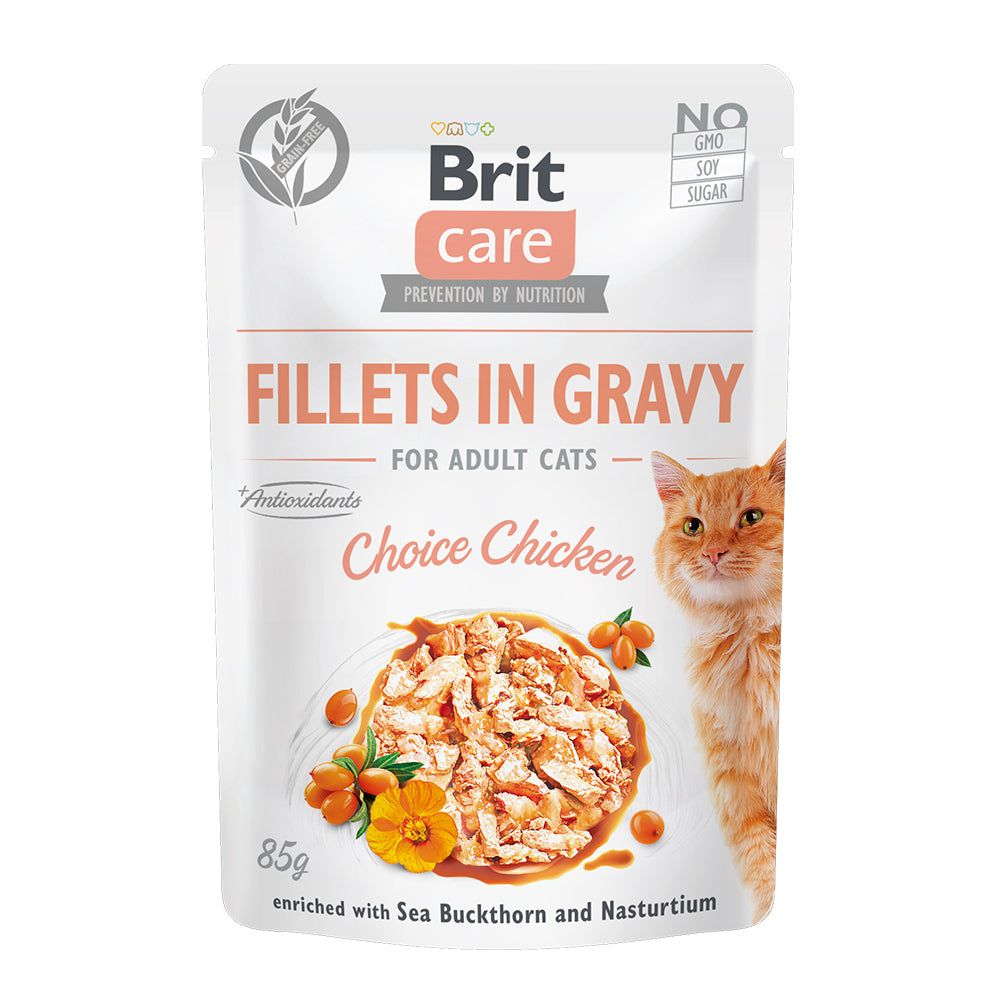 Brit Care Cat - Fillets in Gravy Choice Chicken