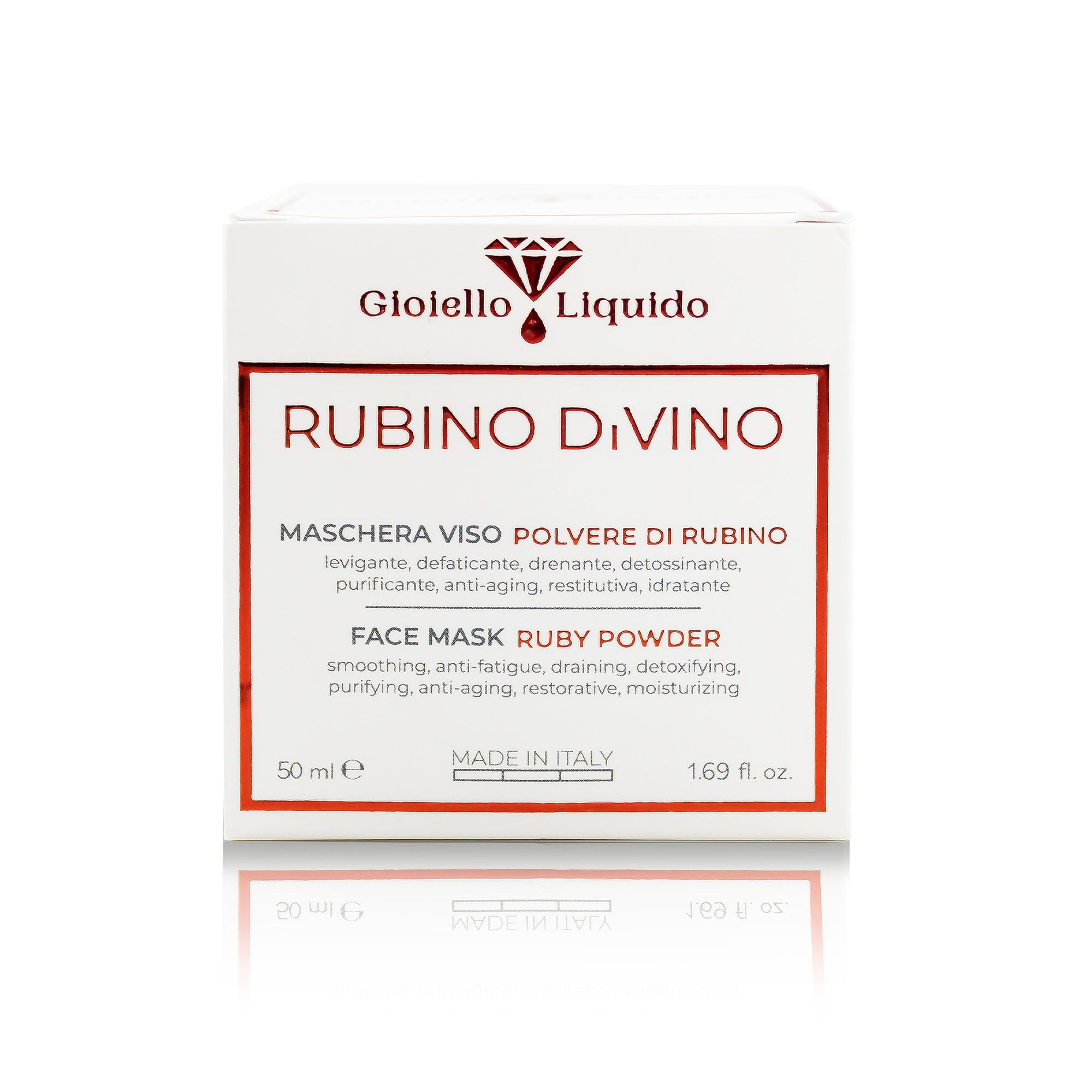 Gioiello Liquido Rubinpulver-Gesichtsmaske "Divine Ruby"