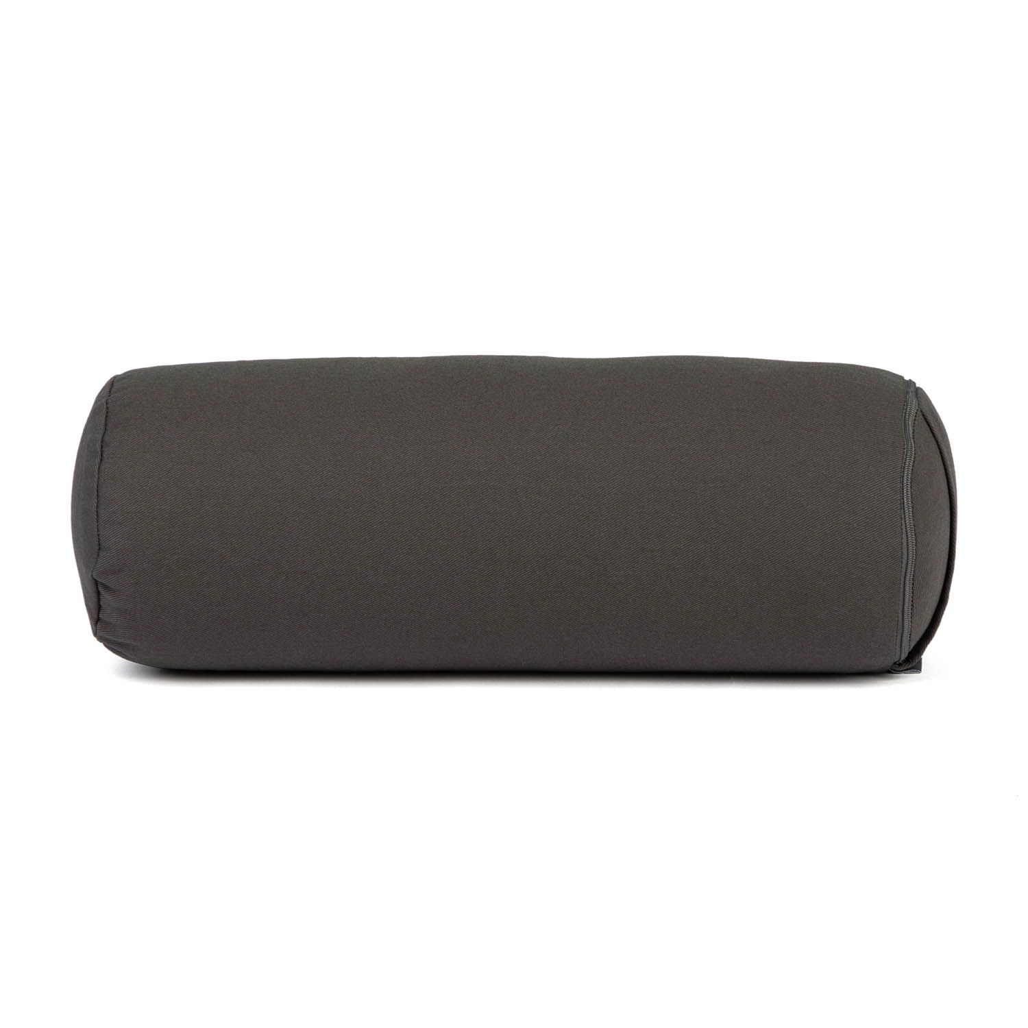 bodhi Yoga Mini-Bolster (rund), Nackenrolle, Eco, Buchweizenschalen Anthrazit 1 St