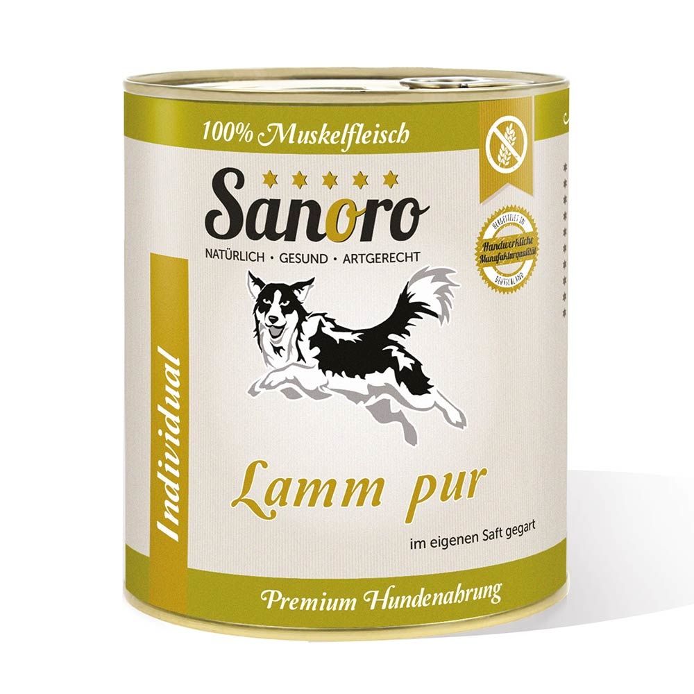 Sanoro - Lamm Pur - Pures Muskelfleisch vom Lamm & Schaf