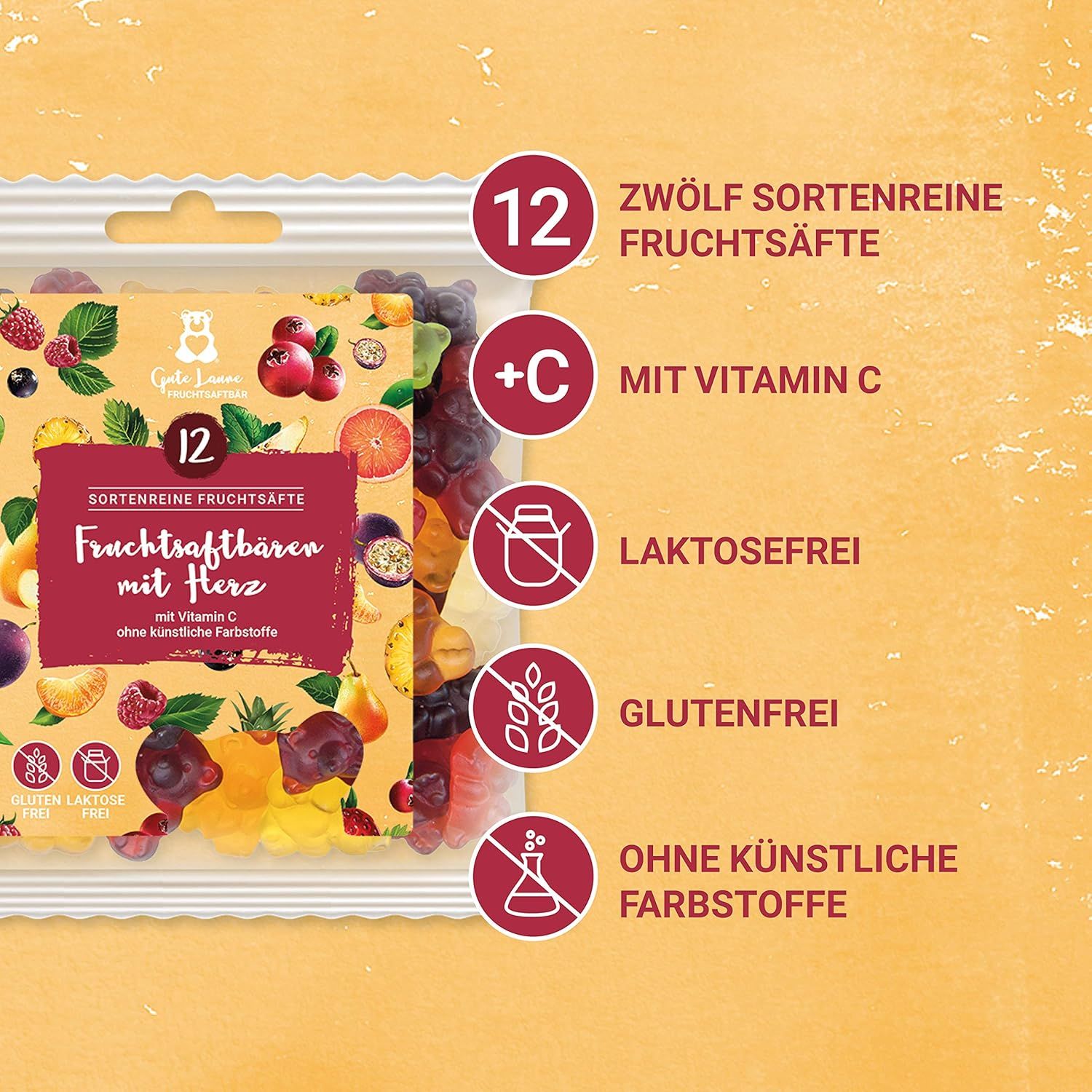 naschlabor Fruchtsaftbär mit Herz Großverpackung