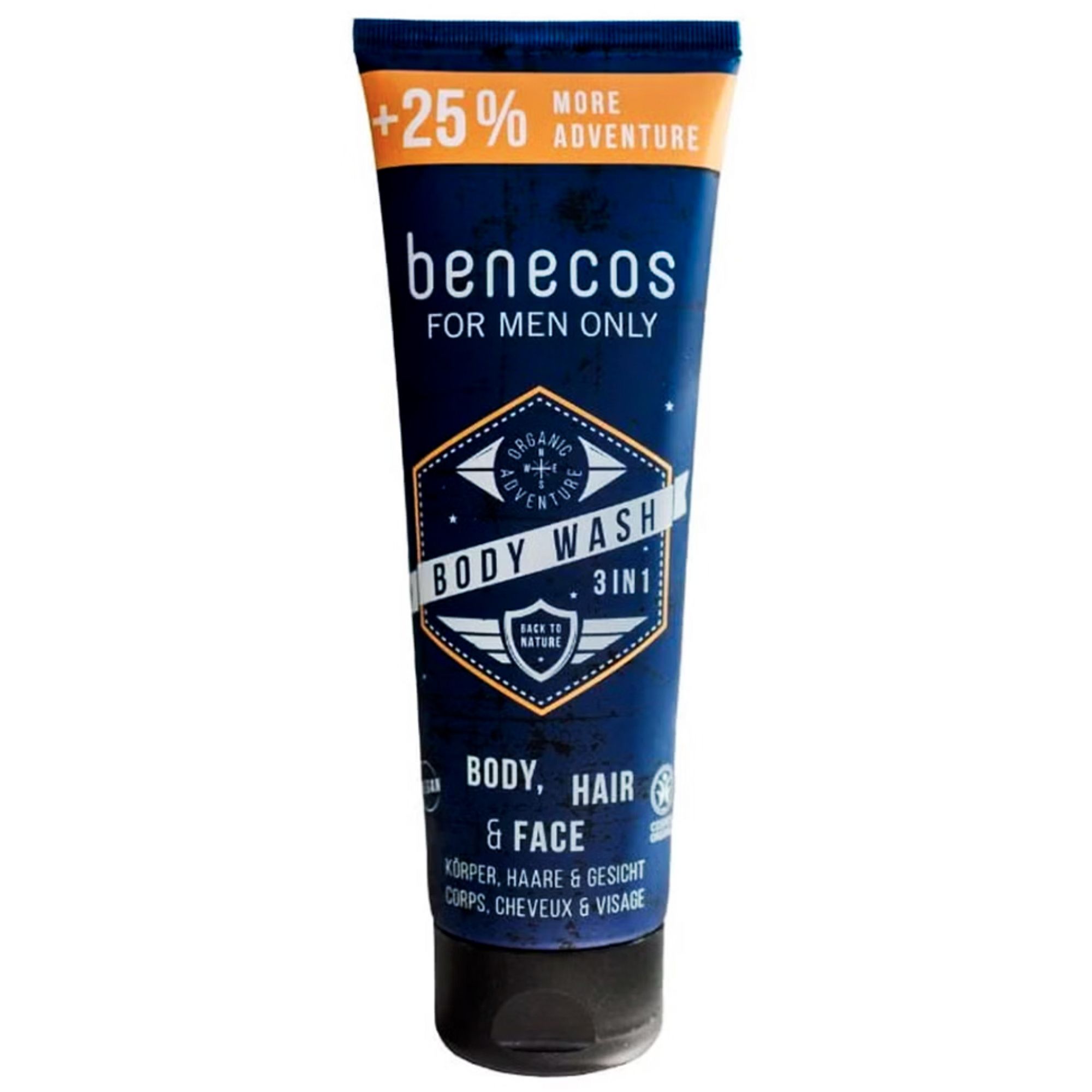 Benecos For Men Only 3in1 Bio-Duschgel 7,8x4,7x21 cm