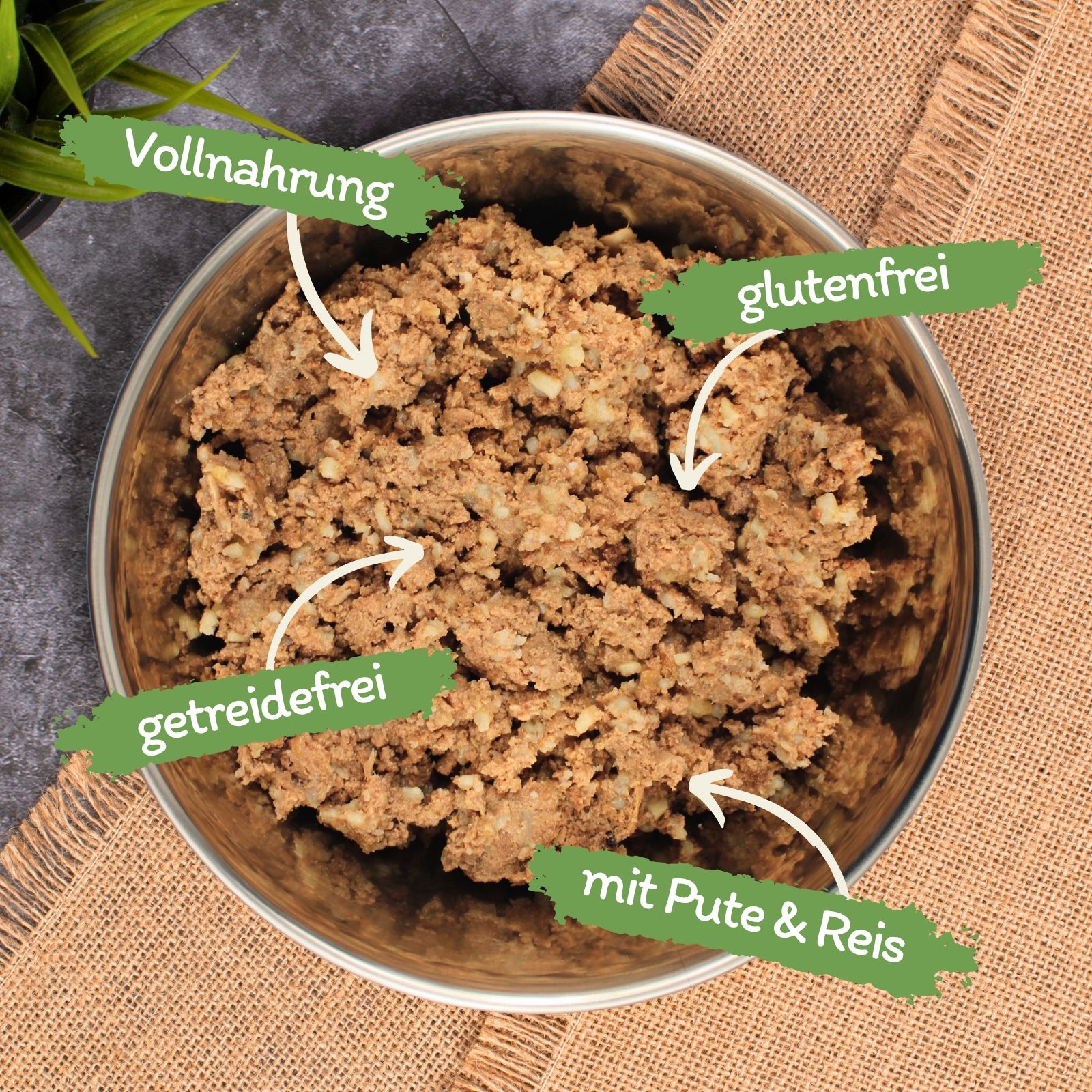 Lecker.Pet® Josie's Saftige Fleischmahlzeit Sensitiv mit Pute & Reis Hundefutter Nassfutter