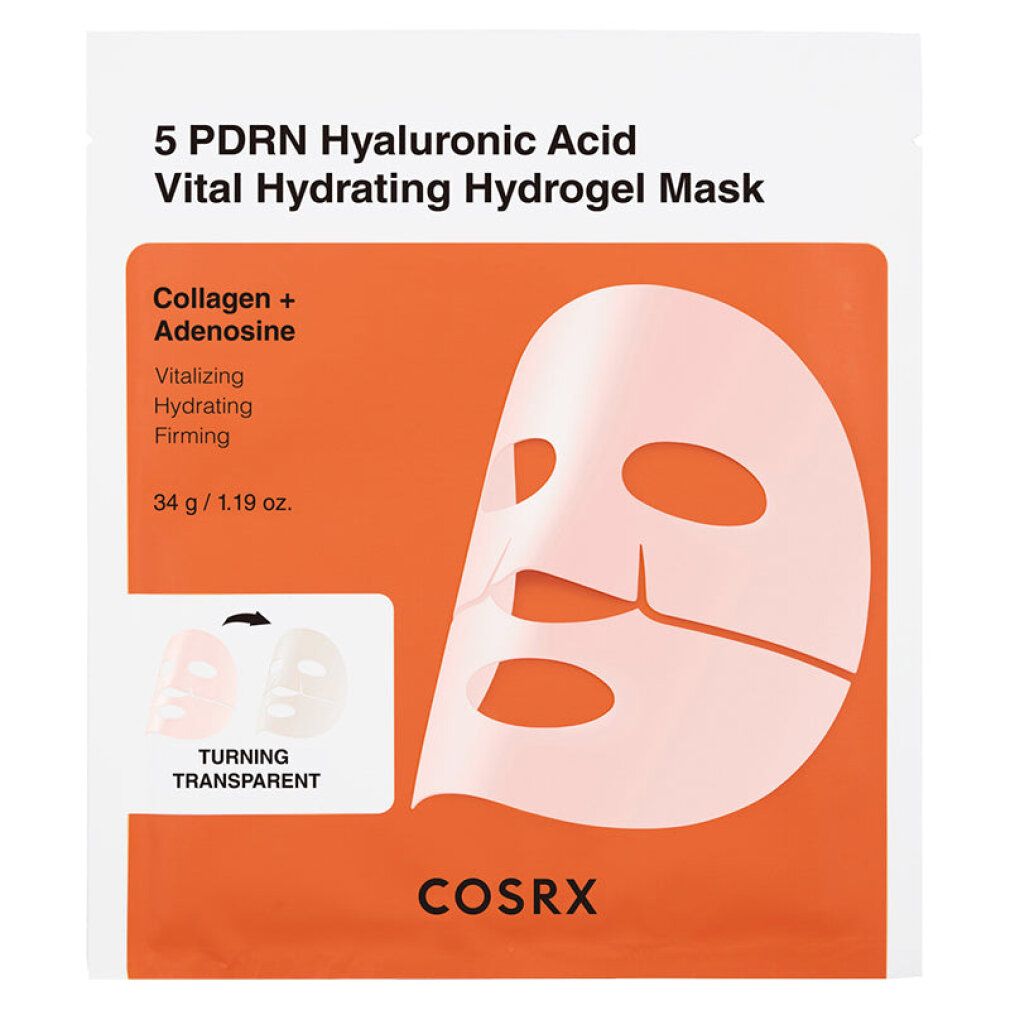 Cosrx 5 PDRN Hyaluronic Acid Vital Hydrating Mask Verpackung.