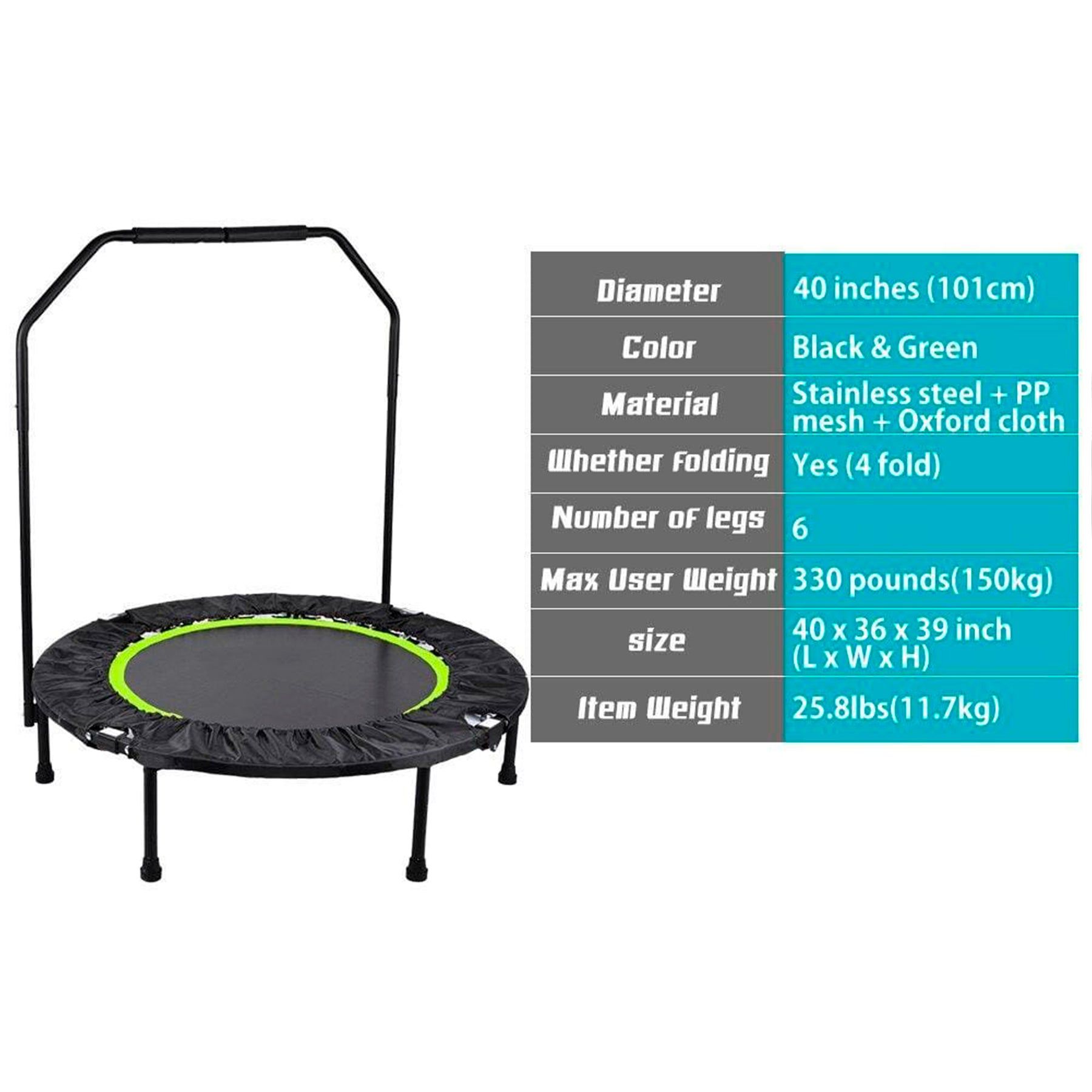 Sport-Knight® Fitness Trampoline