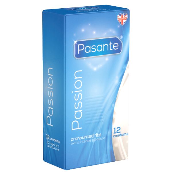 Pasante *Passion* (Ribbed) gerillte Kondome für einen besonders intensiven Orgasmus