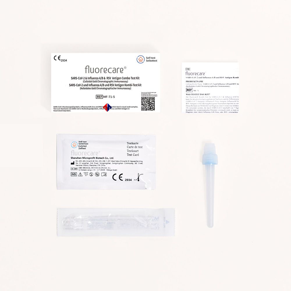 4 in 1 Kombinationstest - Covid-19/RSV & Influenza A+B Antigen 8 St Test