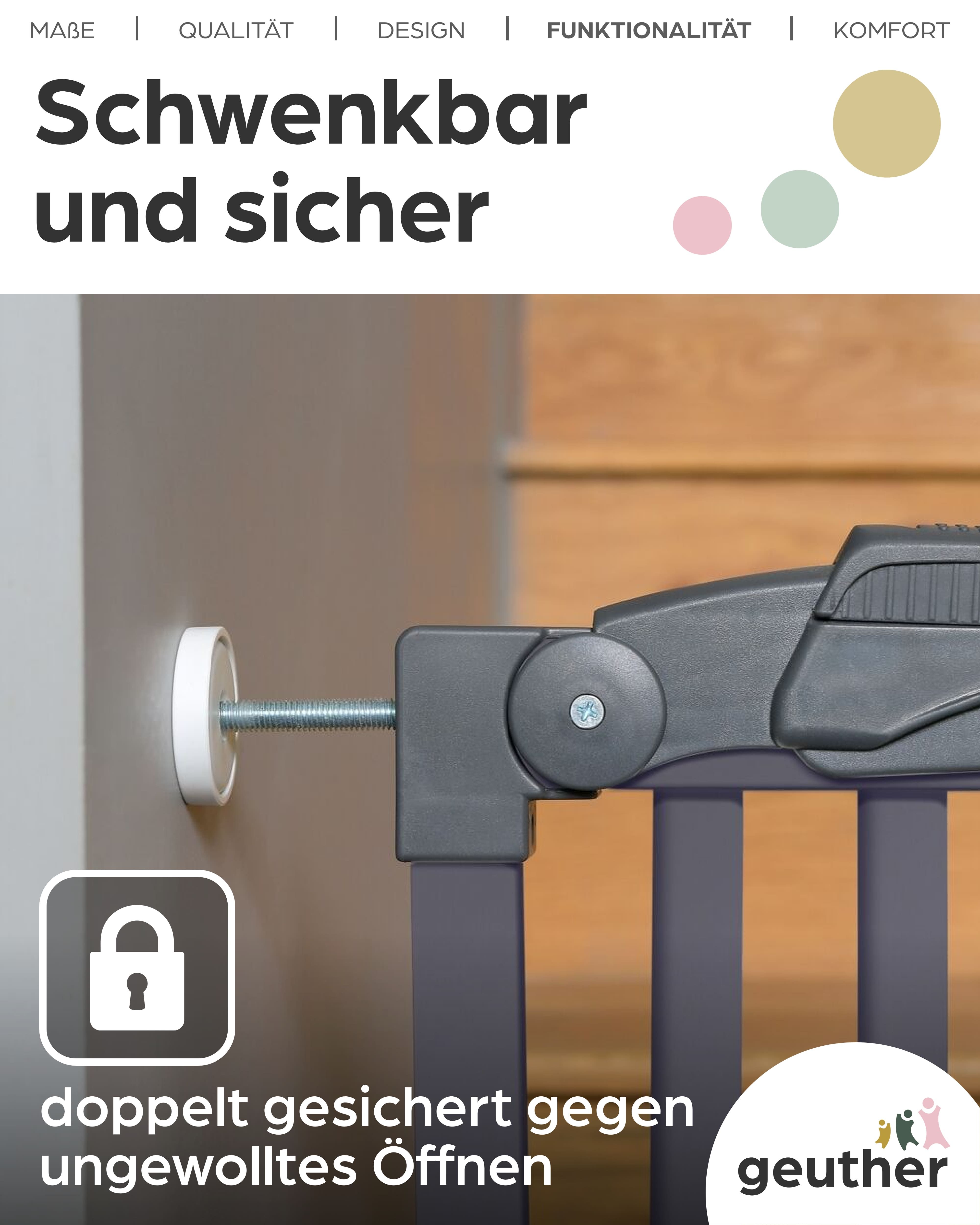 GEUTHER Türschutzgitter Nina 68–102 cm Holz grau