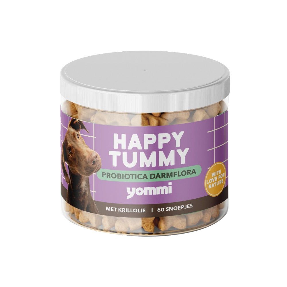 Yommi Happy Tummy - Probiotische Kausnacks für die Verdauung des Hundes