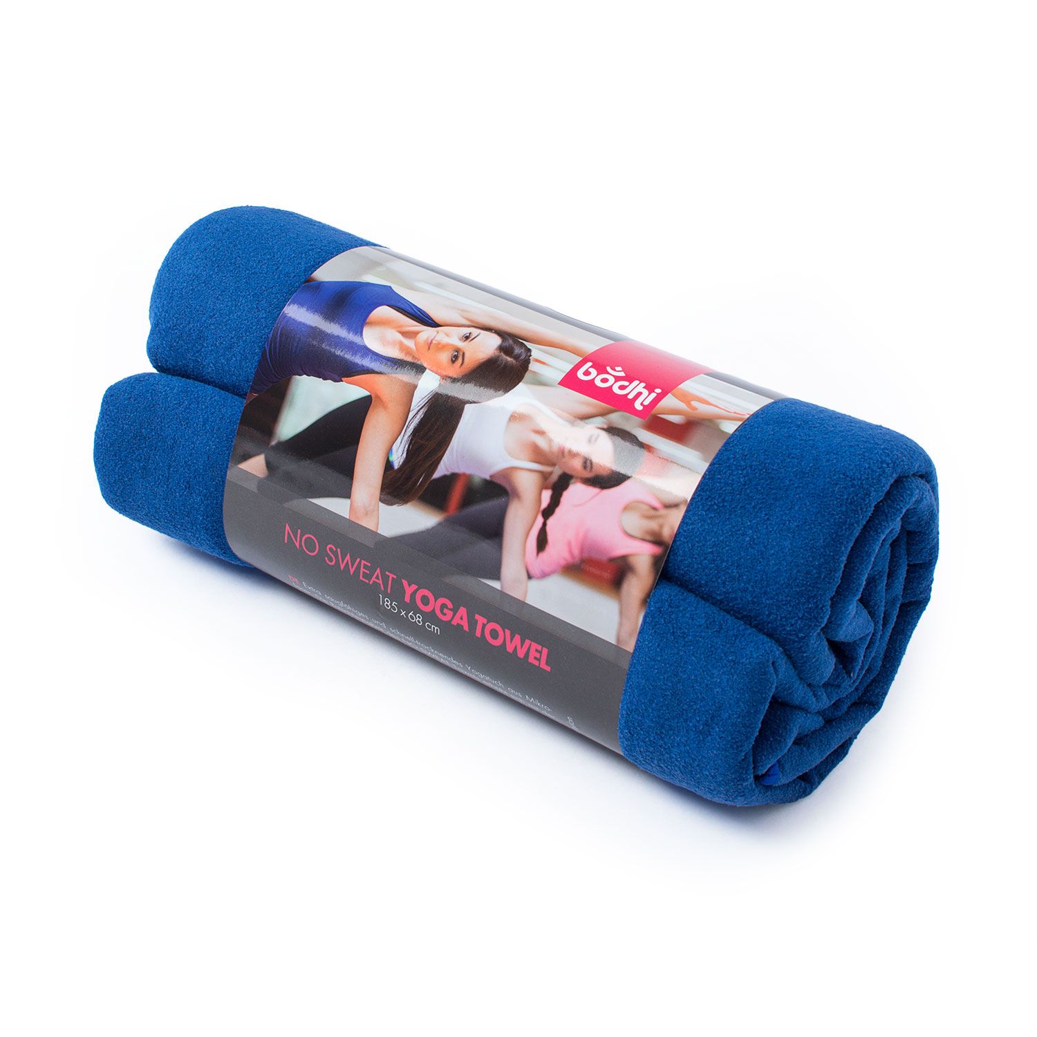 bodhi Yogatuch FLOW Towel L, dunkelblau (NO SWEAT Yoga Towel)