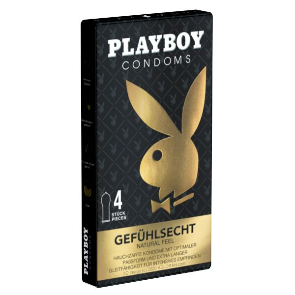 PLAYBOY *Gefühlsecht* (Passform) - Kleinpackung mit Komfort-Kondomen