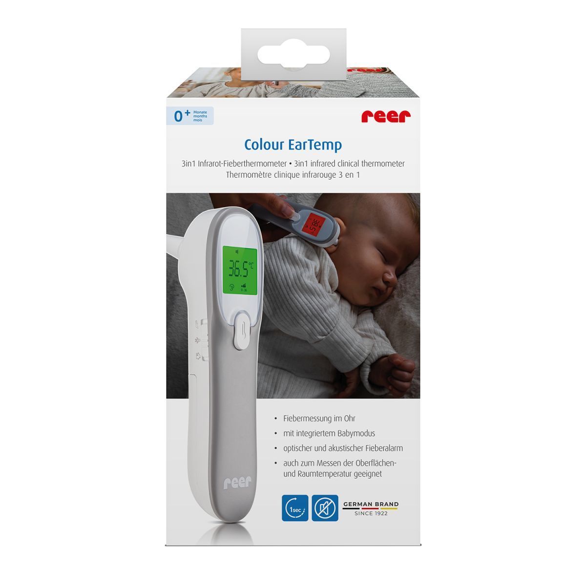 reer Colour EarTemp 3in1 Infrarot-Fieberthermometer