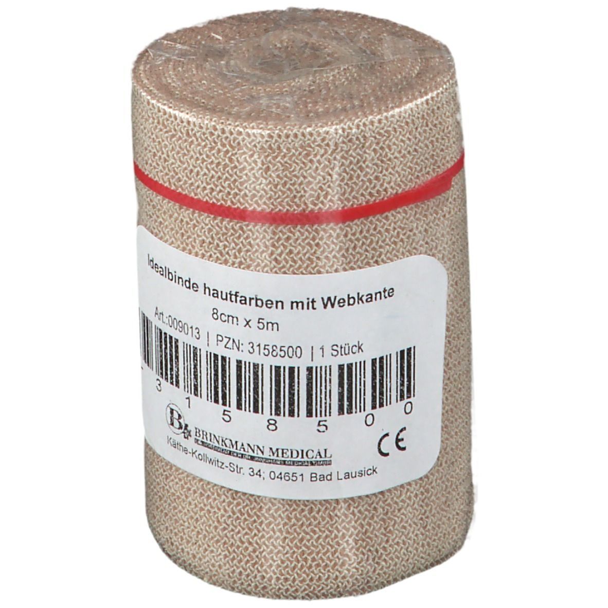 Brinkmann Idealbinde mit Webkante 5 m x 8 cm hautfarben
