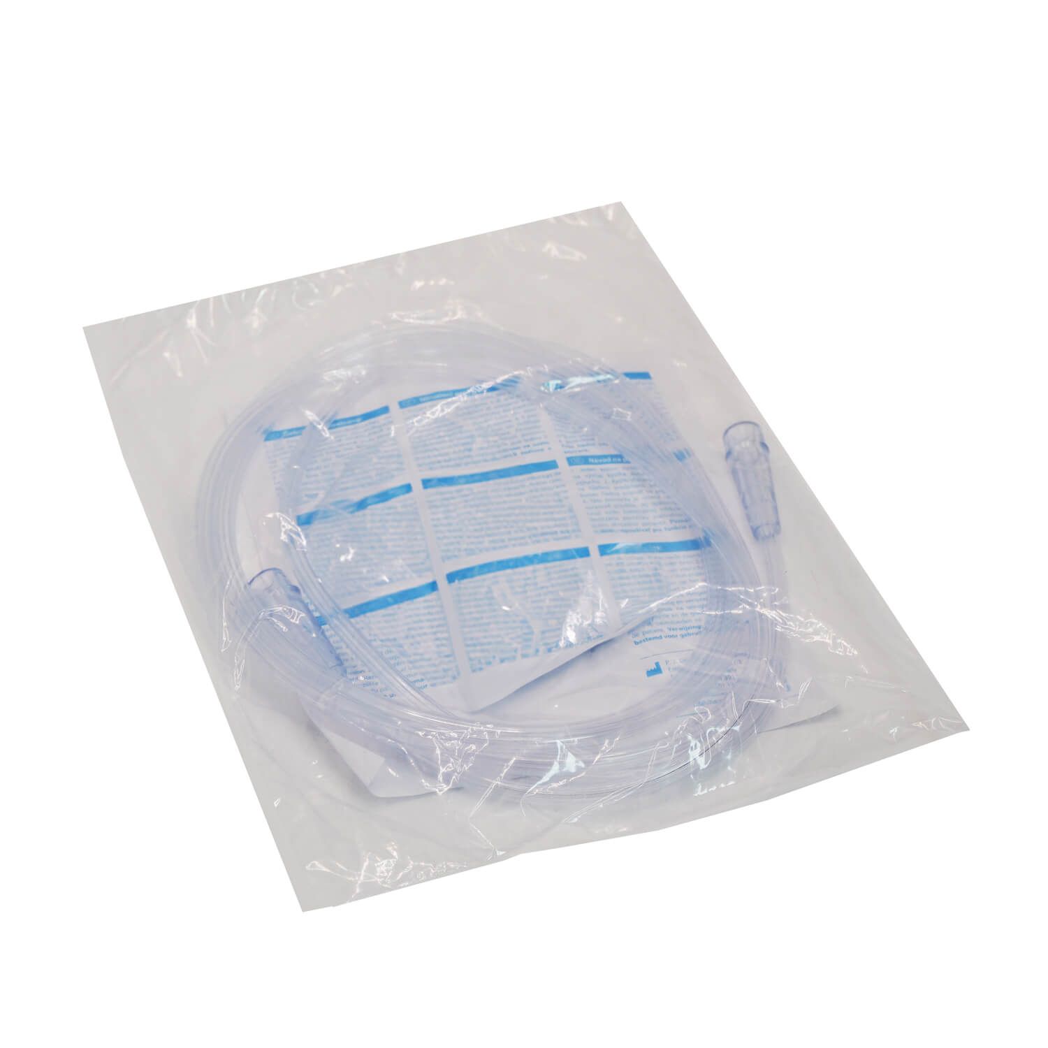 Dahlhausen Sauerstoffschlauch in transparenter Verpackung, mit blauer Informationskarte und CE-Kennzeichnung.