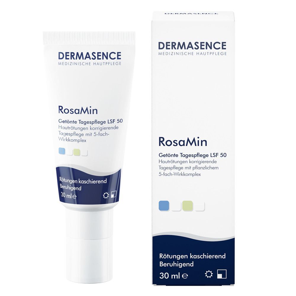 Dermasence RosaMin Getönte Tagespflege mit LSF 50 30 ml Tagescreme