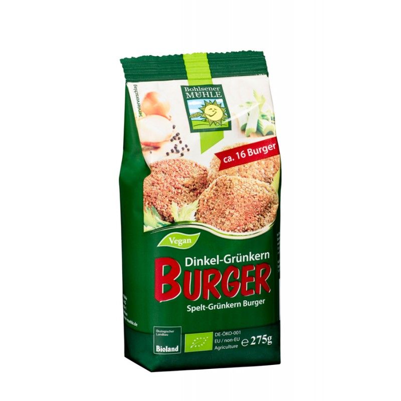 Bohlsener Mühle - Dinkel-Grünkern Burger 275 g - Shop Apotheke