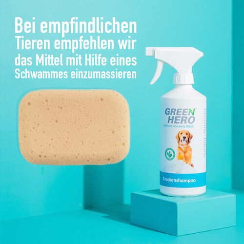 GreenHero Trockenshampoo für Hunde und Katzen