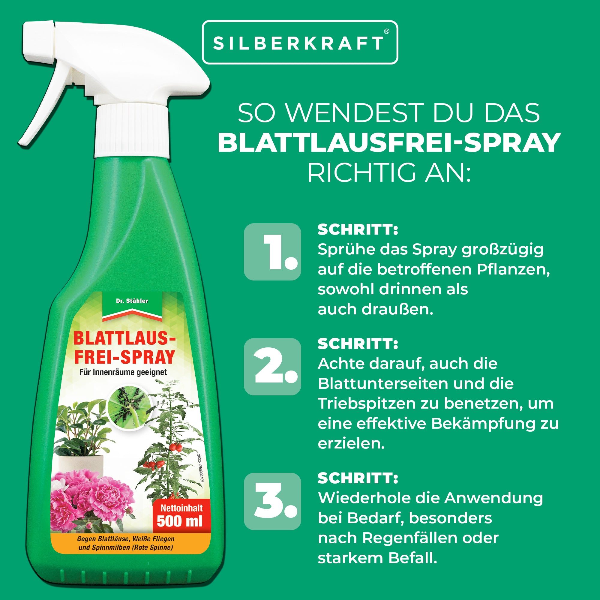 Silberkraft Blattlausfrei-Spray 500 ml