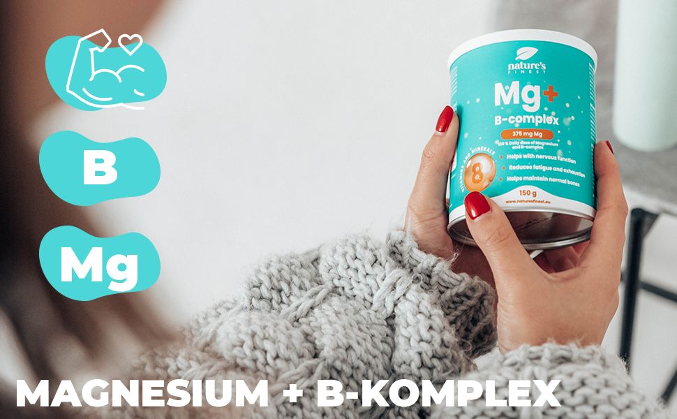 Nature's Finest Magnesium + B-complex 150 g Pulver