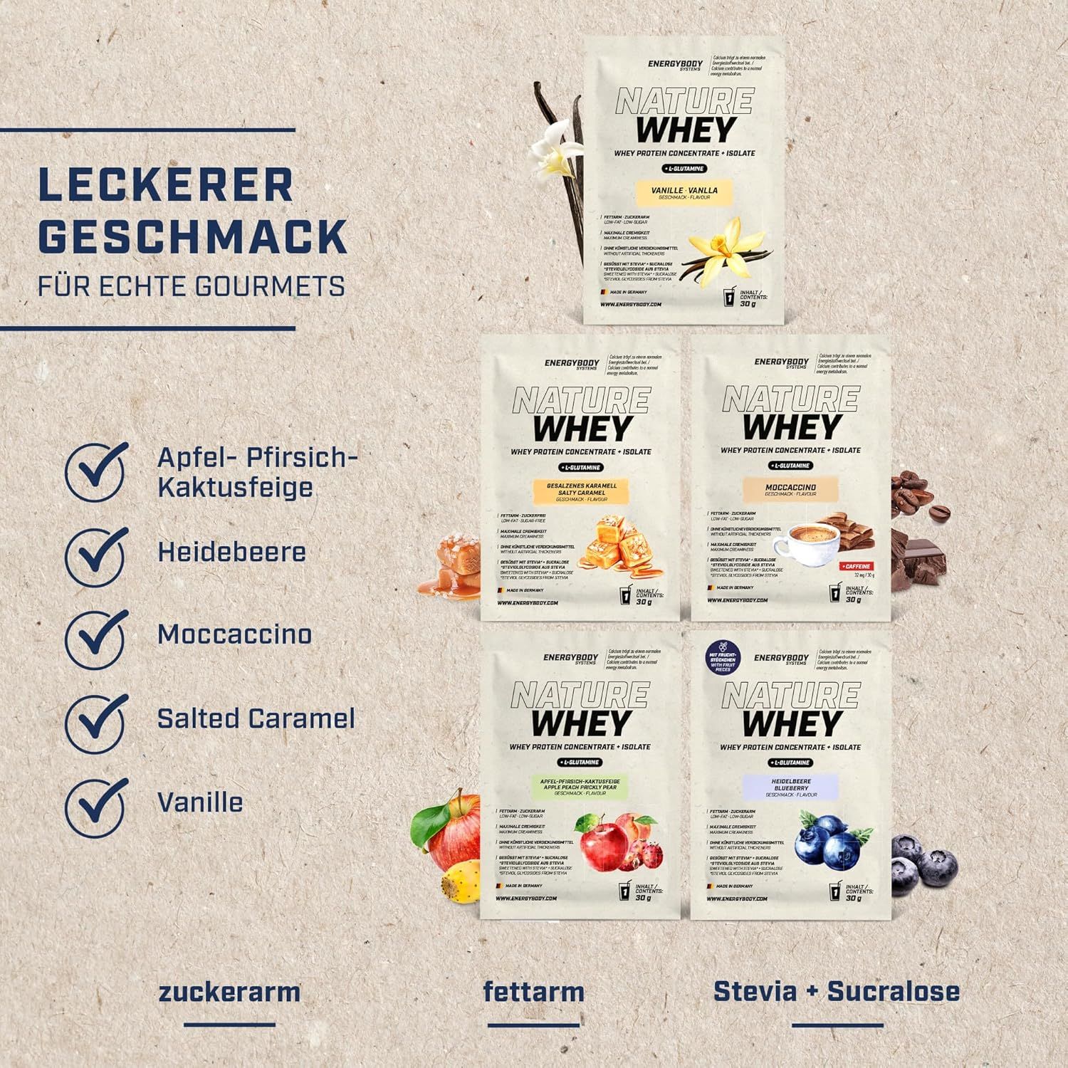 Energybody Systems Nature Whey Probierpaket 1