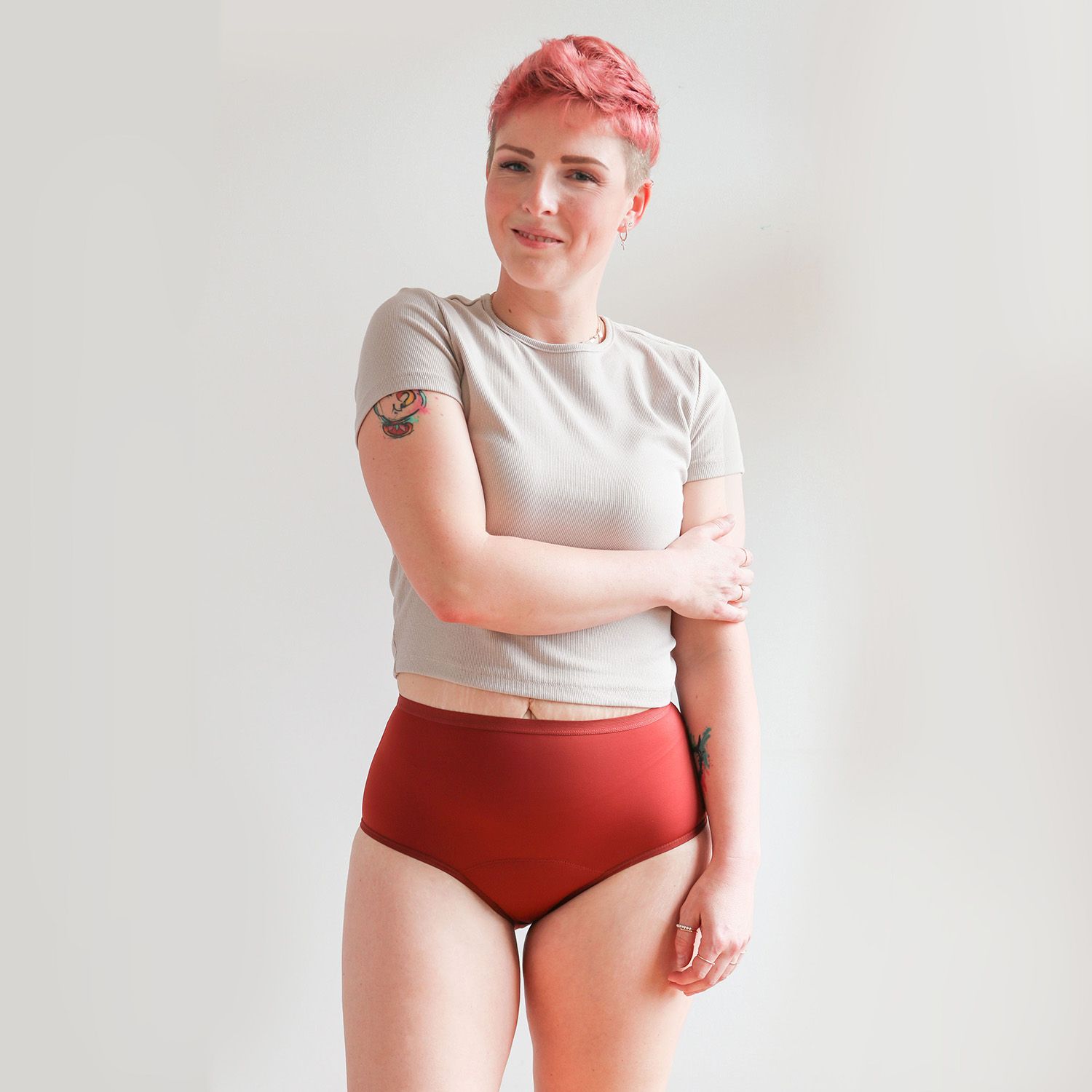 MYLILY Periodenunterwäsche - High Waist Hagebutte L ohne Biozide