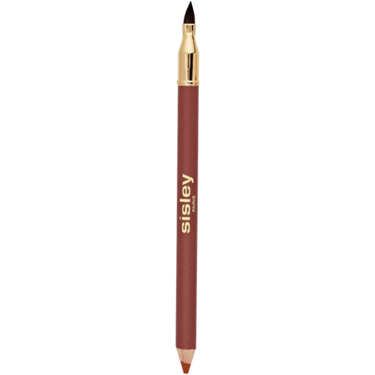 Lipliner mit Pinsel und goldener Kappe. Auf dem Stift steht Sisley.