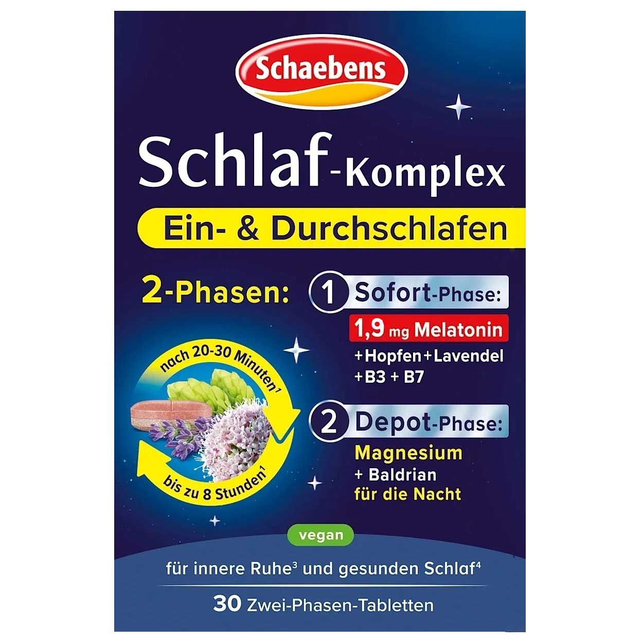 Schaebens Schlaf-Komplex 2-Phasen Tabletten 30 St