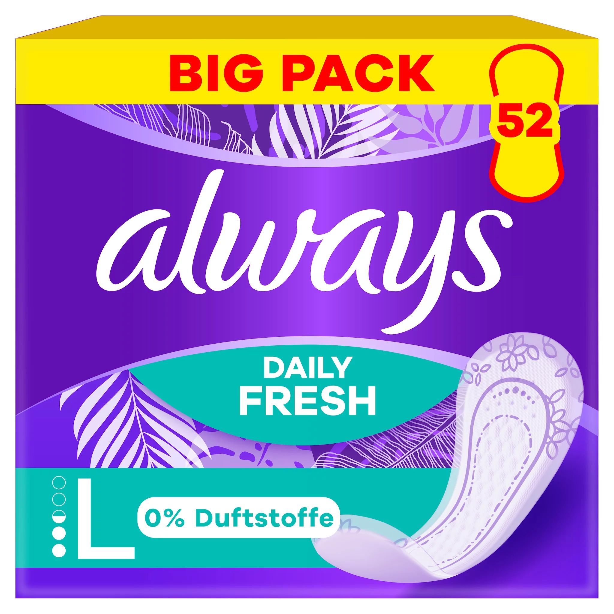 always Daily Fresh Long ohne Duft 52 St