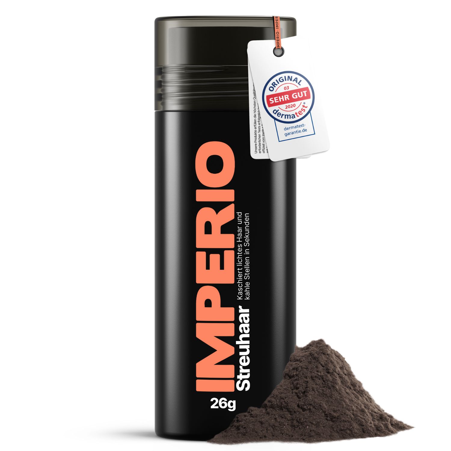 IMPERIO® Streuhaar zur Haarverdichtung - 100% Baumwolle, dermatologisch getestet