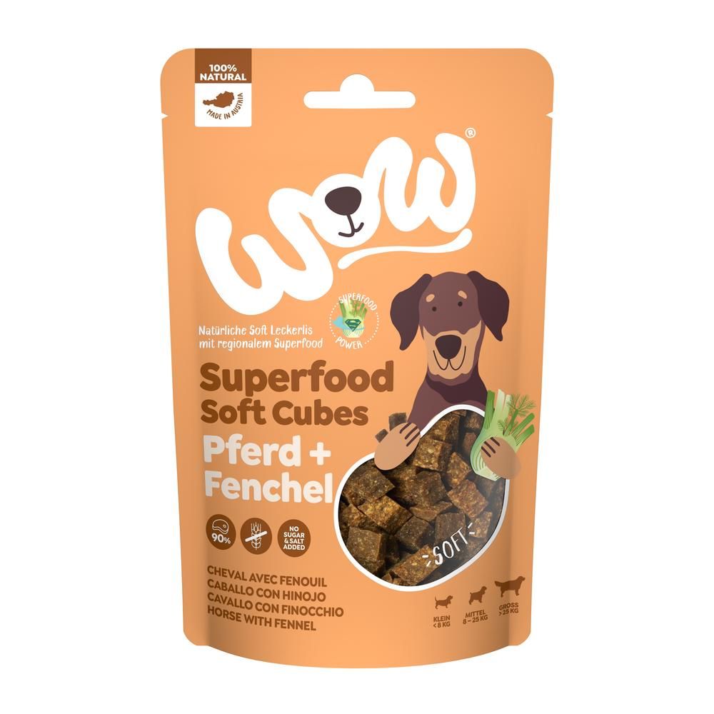 WOW Superfood Softcubes Pferd + Fenchel