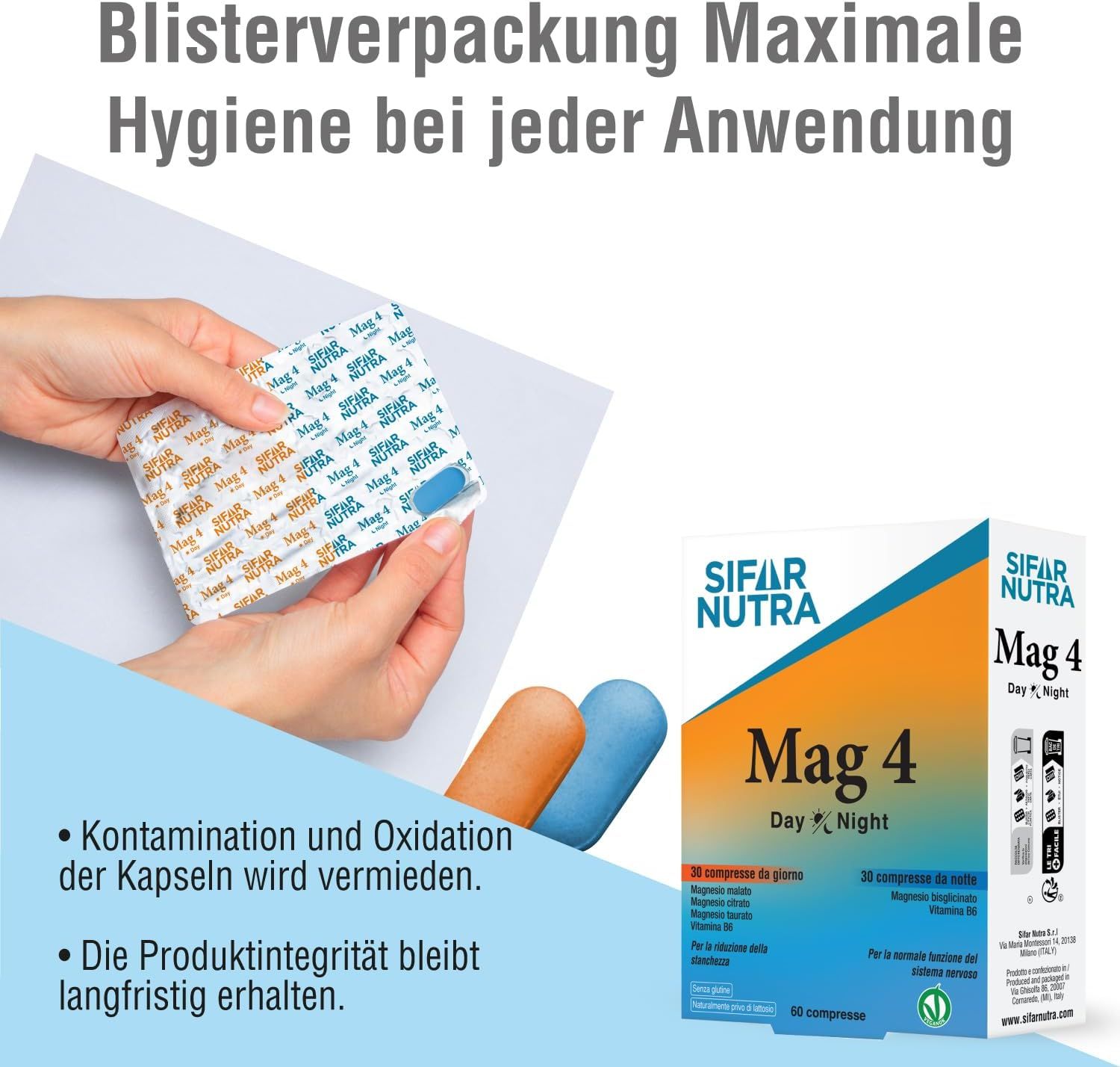 Sifar Nutra Tag Nacht Magnesium Mag 4