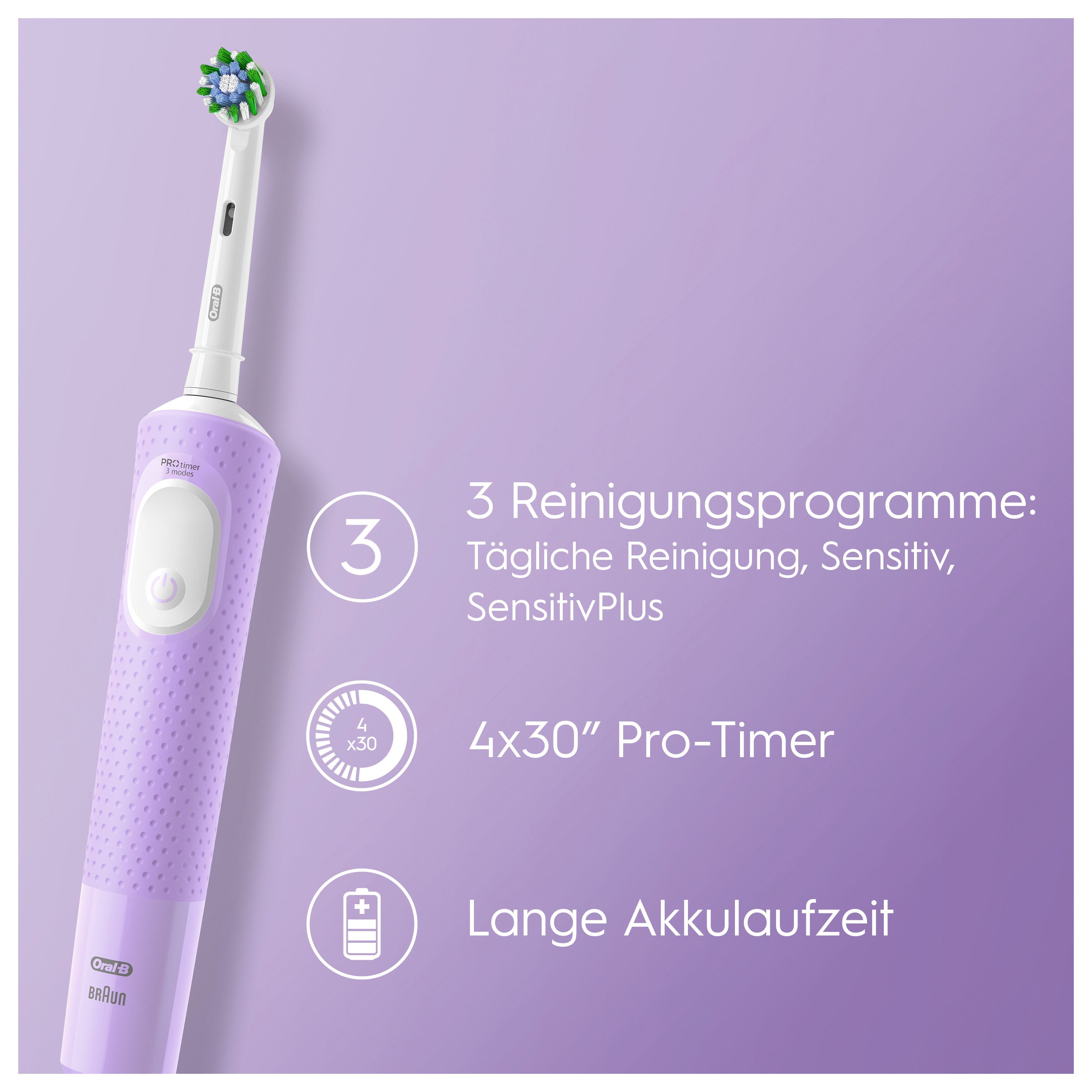 Oral-B - Elektrische Zahnbürste "Vitality Pro" in Lilac Mist