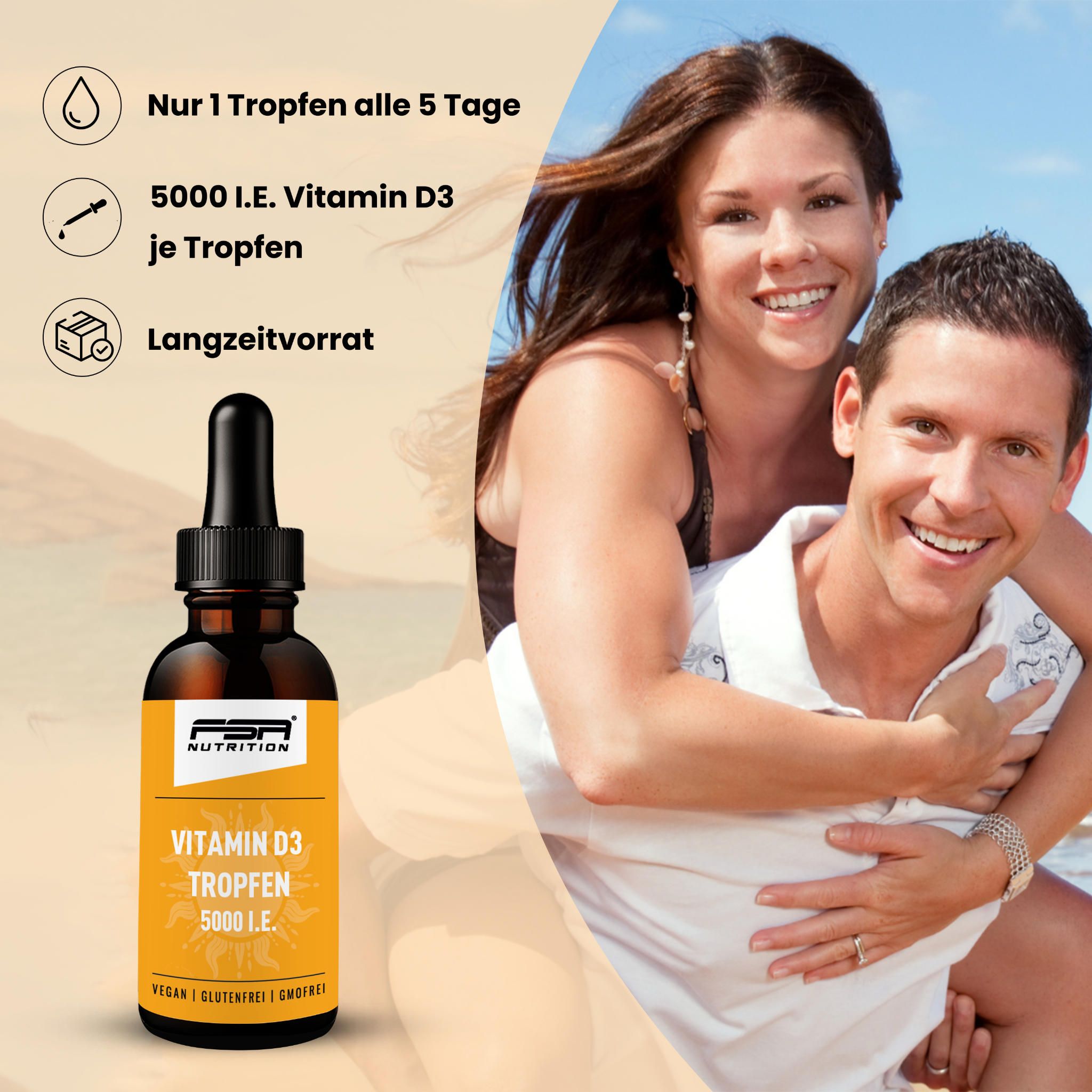 FSA Nutrition Vitamin D3 Tropfen 5000 i.E. 30 ml Kapseln