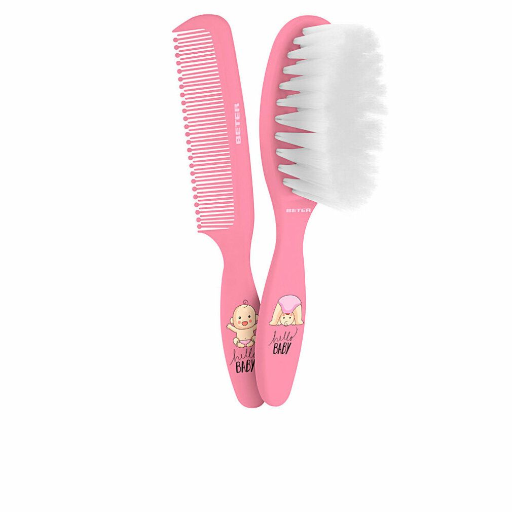 Beter Baby Brush And Comb Set Pink 1 St
